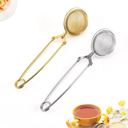 Tea Infuser Stainless Steel Sphere Mesh Tea Strainer Coffee Herb Spice Filter Diffuser Handle Tea Ball Match Tea Bags
