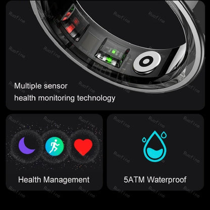 Qring R09 R06 Fitness Tracker Waterproof Connected Ring Man Remote Control Electronic Swimming Pool New Arrival Smartring 2024