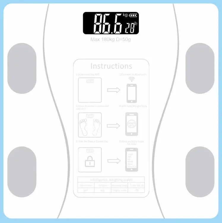 Electronic Bluetooth weighing scale Healthy body weight scale Body weight scale