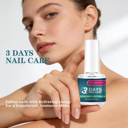 1/2/3PCS 3 Days Nail Care Treatment Polish - Keratin & Amino Acid Formula Moisturizing Brightening NailPolish | Plant-Based Nail