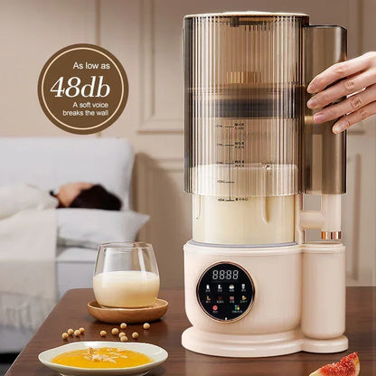 1500ML Electric Soy Milk Machine Wall Breaking  Automatic Intelligent Food Blender Fruit Juicer Blender Rice Paste Maker