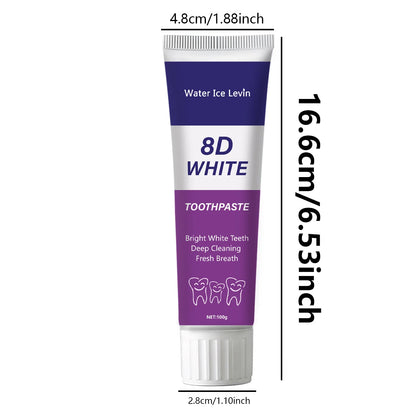 Purple Teeth Whitening Toothpaste - Alcohol-Free, Sulfate-Free, Rich in Apatite, Deep Cleansing and Mineral Regeneration