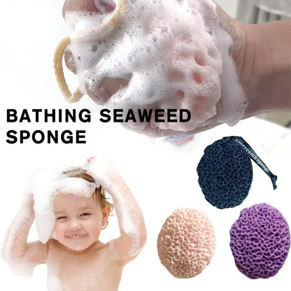 Natural Sea Wool Sponge Dead Skin Remover Exfoliating Massager Shower Pouf Cleaning Shower Brush Foam Body Facial Washing Sponge