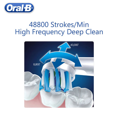 Oral B Electric Sonic Toothbrushes 3D Rotation Teeth Daily Whitening Gum Care Smart Pressure Sensor Rechargeable Waterproof
