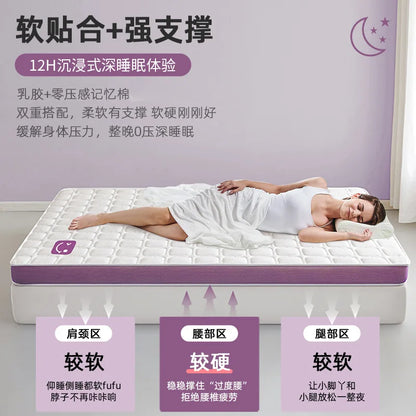Latex Memory Foam Mattress Covering Soft Cushion Household Bedroom Dormitory Double Single Sponge Tatami Mattress Topper Cushion