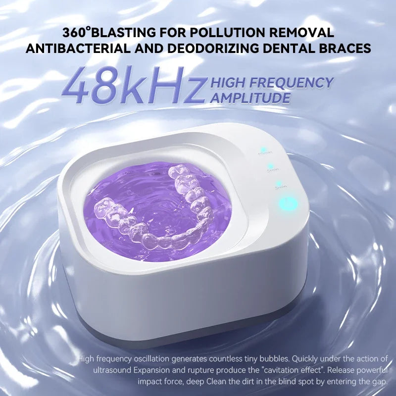 50khz UV Cleaning Machine Orthodontic Invisible Braces Jewelry Three Gears High Frequency Powerful Ultrasonic Cleaner 2026