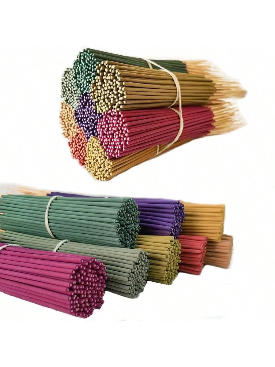 6 Sets of about 126 High-Quality Aromatherapy Sticks - Including Shrubs, Lavender, Lemongrass, Dragon's Blood, Rose, Jasmine, Ch
