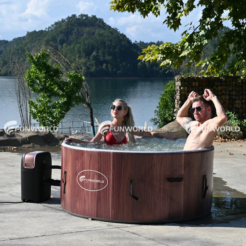 Portable Spa 6 Person Spa Swimming Pool Heating Family Hot Spring Inflatable Hot Tub Pool With Spa