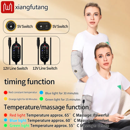 Red Light Therapy Heated Elbow Sleeve | Relieves Joint & Arm Pain, Arthritis | Heating & Massage Function Relieve Arm Numbnes