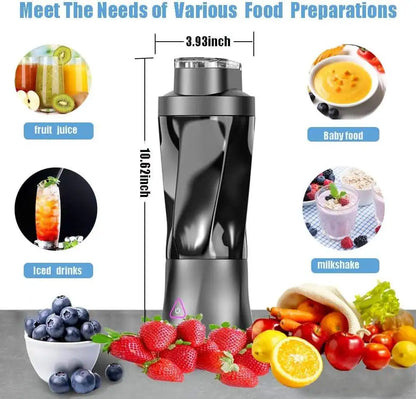 700ml Juicer Blender Cup 6000mAh Outdoor Mini Portable Fruit Blender 304 Stainless Steel Blade High Speed Smoothie Maker juicers