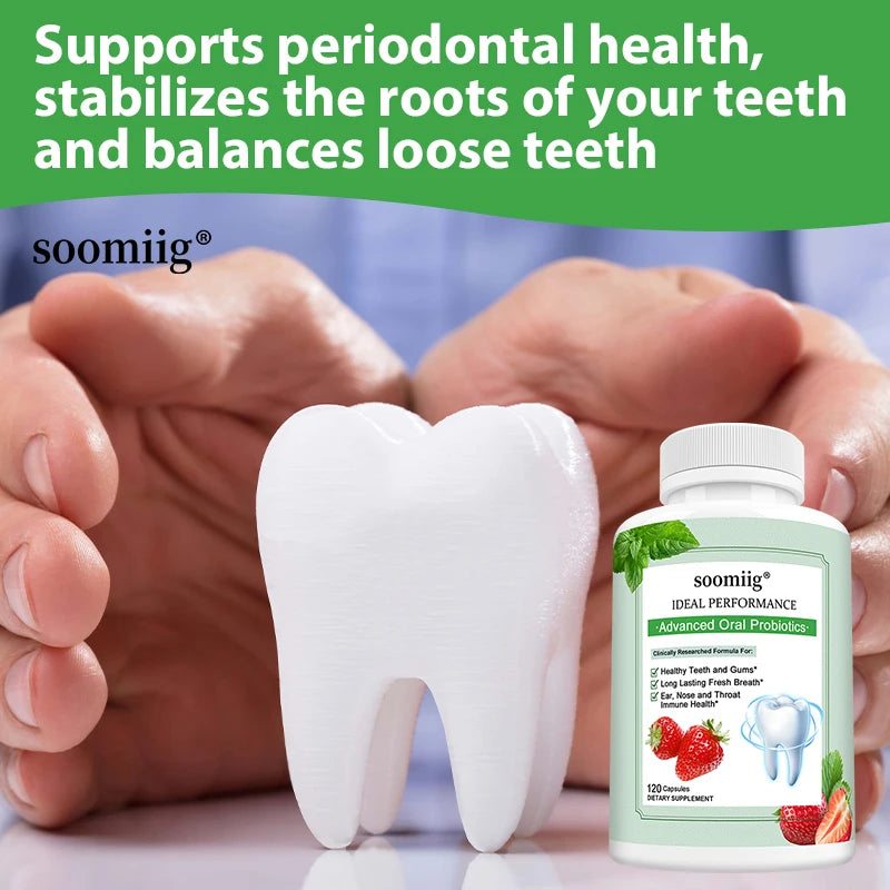 Probiotics for Adults, Best Breath Oral Dental Probiotics for Teeth & Gums, Dry Mouth, Gum Restore, Fresh Breath, Gut Health