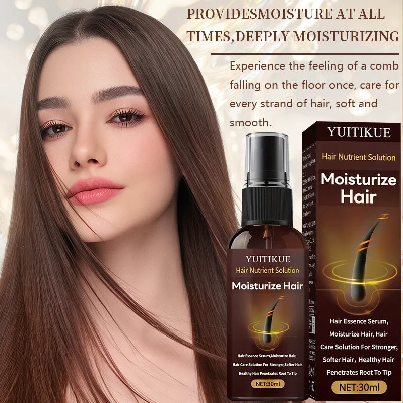 YUITIKUE Hair Nutrient Solution 30ml - Water-Light & Non-Greasy, Deeply Moisturizes & Strengthens Hair