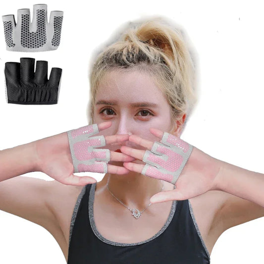 1pair Gym Fitness Half Finger Gloves Men Women for Crossfit Workout Glove Power Weight Lifting Bodybuilding Hand Protector