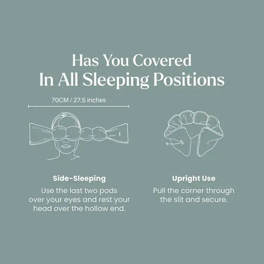 Refrigerable Weighted Sleep Mask Cold Therapy Comfort Plush Eye Mask Light Blocking for Natural Sleep Stress Relief Bedtime Use