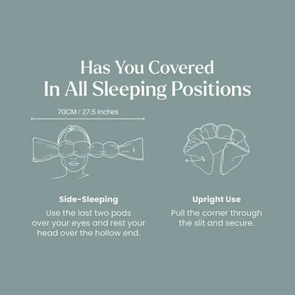 Refrigerable Weighted Sleep Mask Cold Therapy Comfort Plush Eye Mask Light Blocking for Natural Sleep Stress Relief Bedtime Use