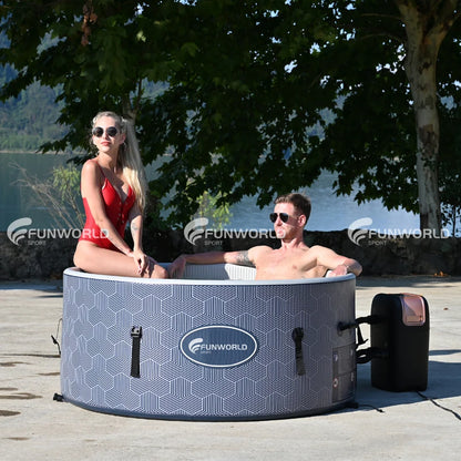 Portable Spa 6 Person Spa Swimming Pool Heating Family Hot Spring Inflatable Hot Tub Pool With Spa