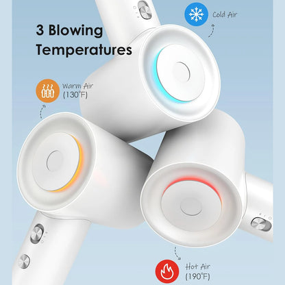 High Speed Hair Dryer ABIR SU9 ,200mil Negative Ions,Low Noise,Blow Dryer Hair Care Quick Dry