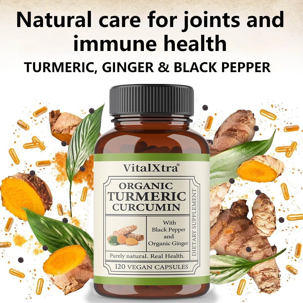 Turmeric Curcumin with Black Pepper,with 95% Curcuminoids,Extra Strength Turmeric,Enhanced Absorption,Joint Support Supplement