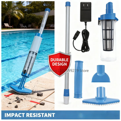 NEW Pool Vacuum Cleaner Rechargeable Pool Fish Tank Swimming Handheld Cordless Spas Hot Tubs Portable