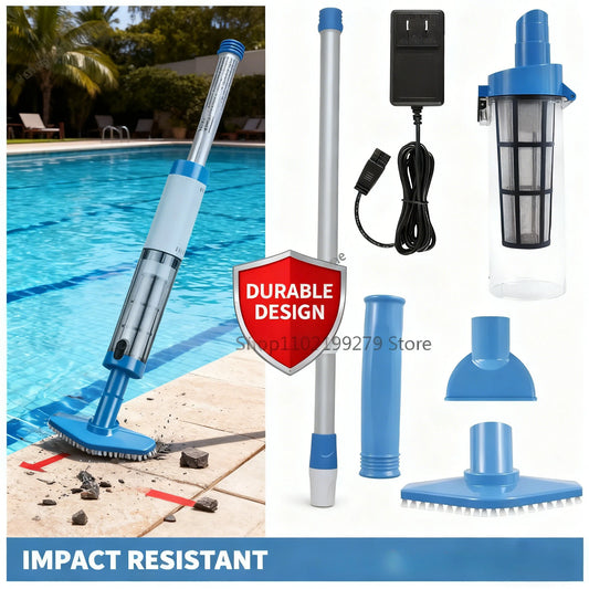 NEW Pool Vacuum Cleaner Rechargeable Pool Fish Tank Swimming Handheld Cordless Spas Hot Tubs Portable