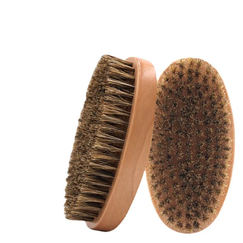 5Pcs Men Beard Care Set Beard Mustache Pocket Hair Comb Men Alloy Hair Skull Brush Mustache Beard Styling Tool for Home Salon