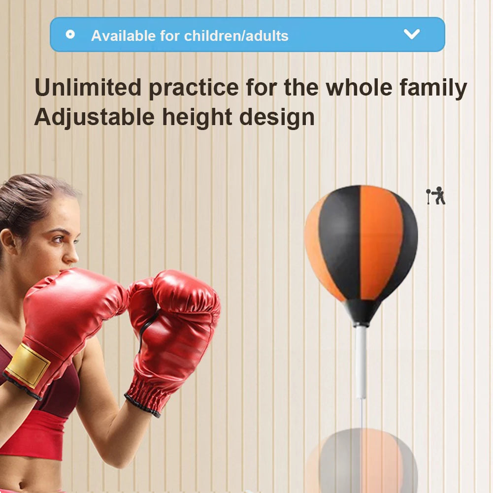 Punching Bag with Stand Punching Reflex Ball Set Boxing Equipment for Training Boxing Stress Relief & Fitness