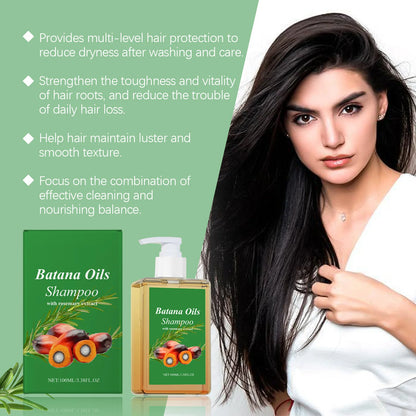 Batana Hair Care Shampoo - Hydrating Deep Nourishment for Soft, Strong Hair with Scalp Massage Treatment