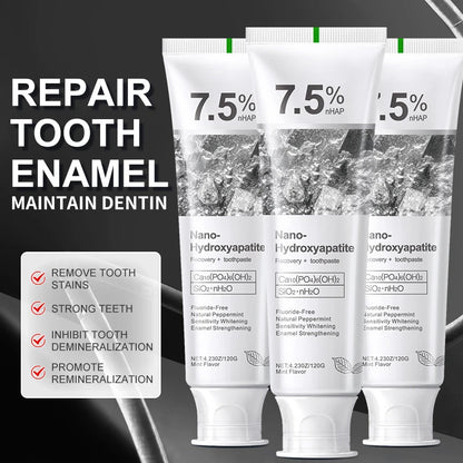 Toothpaste 7.5% Nano-hydroxyapatite Toothpaste New Oral Cleaning Toothpaste Refreshing Breath Removing Tooth Stains Adult Use