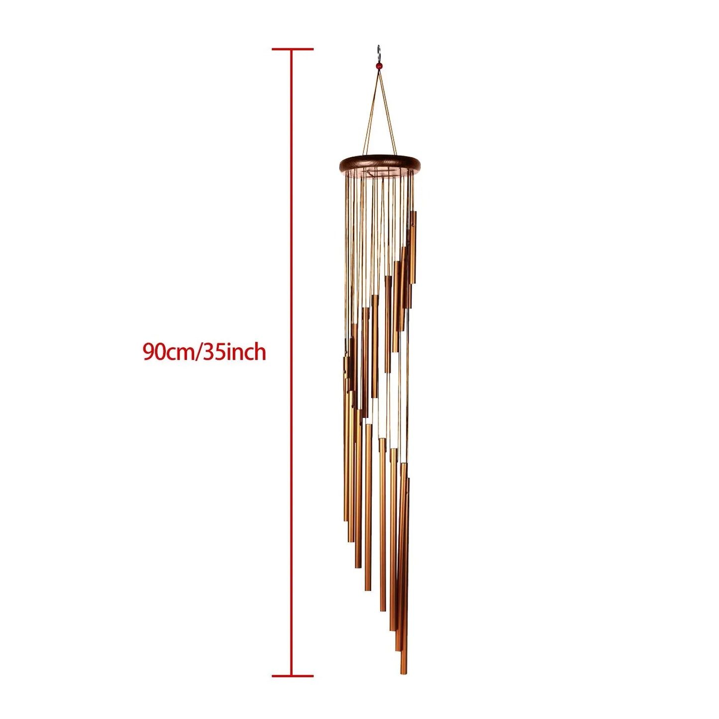 1pc Wind Chime Large Bells Wind Chimes Chapel Home Decor For Garden Outdoor Decoration Decor Gifts Yard Hanging Decor