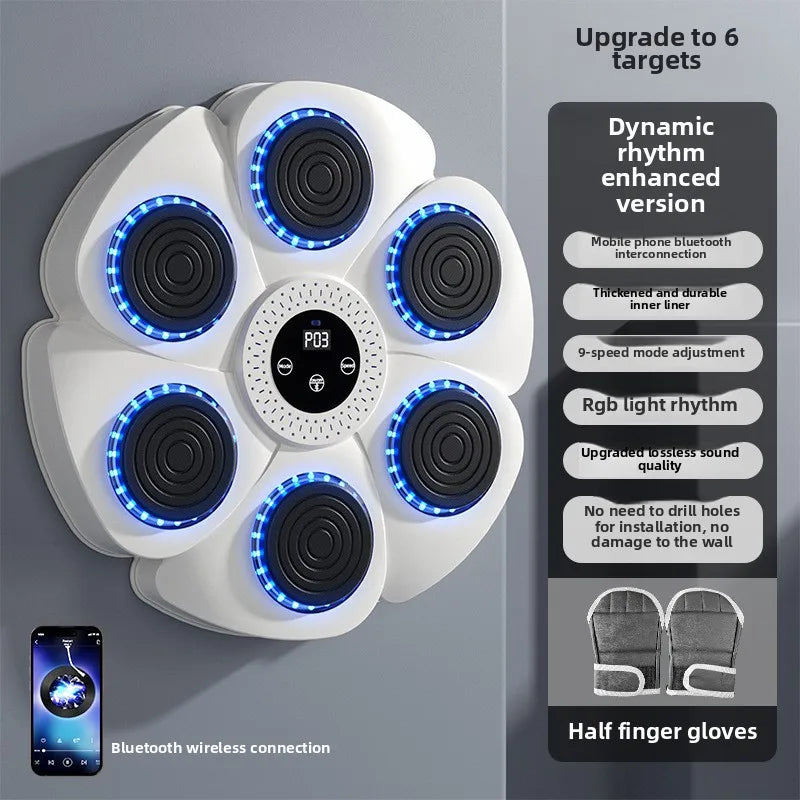Cross-border new smart boxing machine music sports fitness training equipment home sports boxing wall target