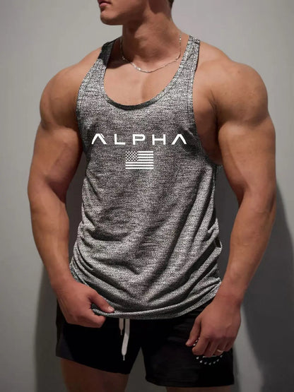 New Fitness Vest Summer Fitness Training Inner Shorts Running Vest Basketball Quick-drying Elastic Loose Sports Vest Men's Top