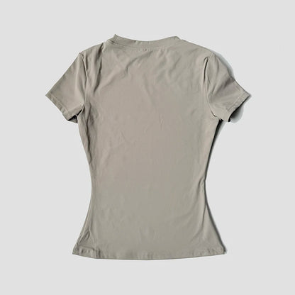 Sports Sets Fitness Hip-lifting Tight Top Short Sleeve Running Workout Gym Shorts Tracksuits For Women Breathable Sports Suits