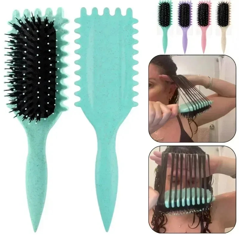 Curly Hair Styling Brush – Tangle-Free Comb for Shaping Men’s & Women’s Curls