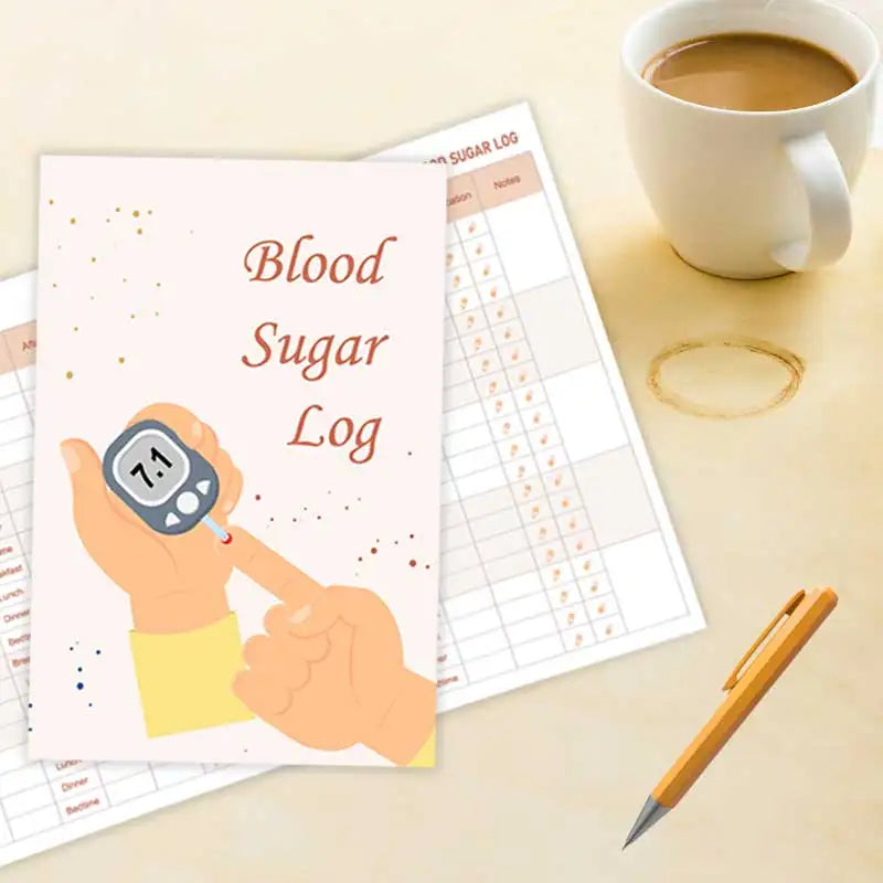 Blood Sugar Logbook- Daily Glucose and Medication Tracker - Health Diary, Blood sugar tracking notebook 4 Time Before-After