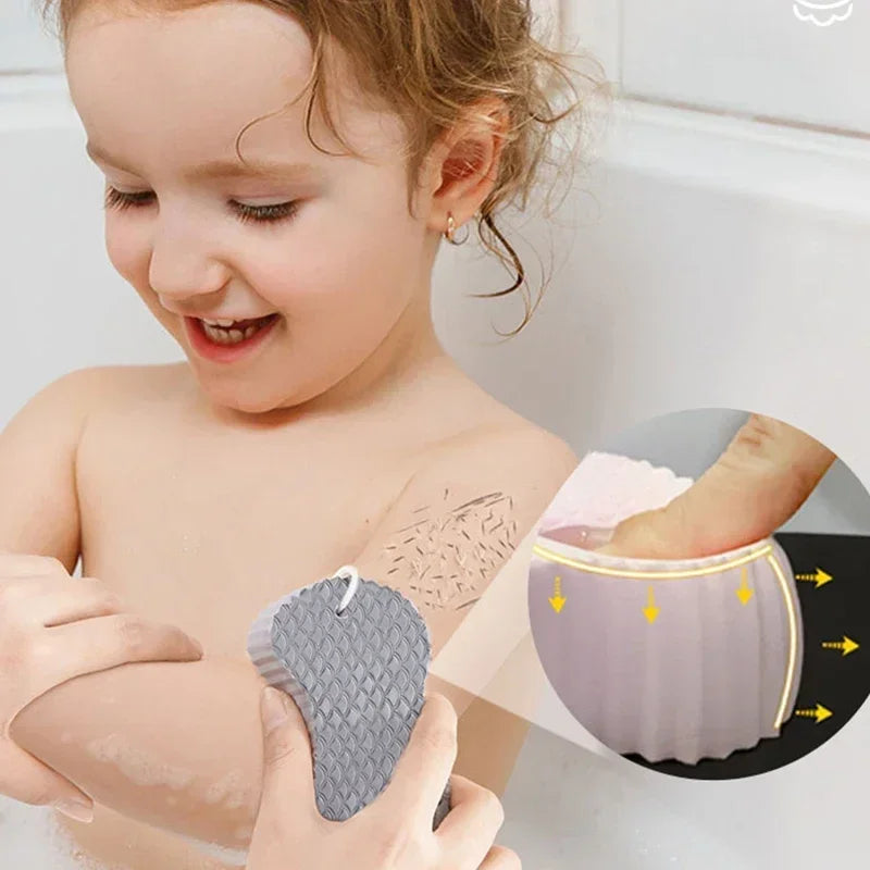 3D Soft Sponge Body Scrubber Bath Exfoliating Scrub Sponge Shower Brush Body Skin Cleaner Dead Skin Remover Exfoliating