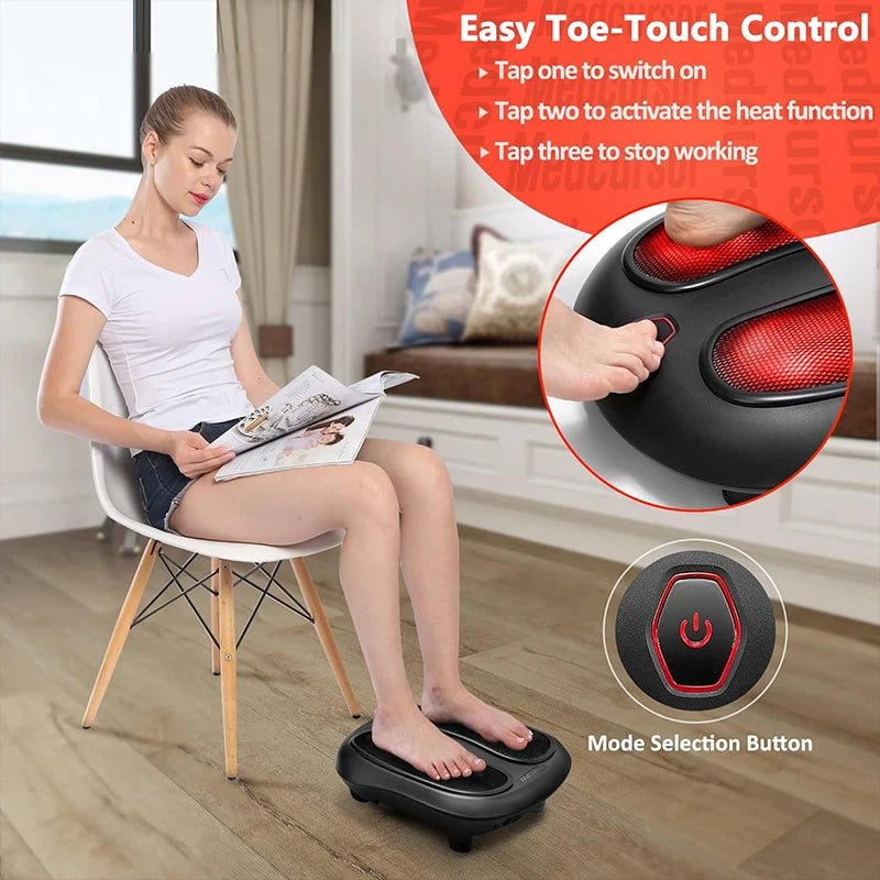 Electric Foot Massager with Heat Compress