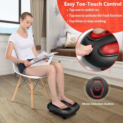 Electric Foot Massager with Heat Compress