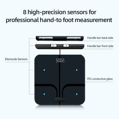 Voice Broadcast Scale Smart Body Weight Scale Body Fat Scale 8 Electrodes Bioimpedance Scale Professional Body Composition Scale