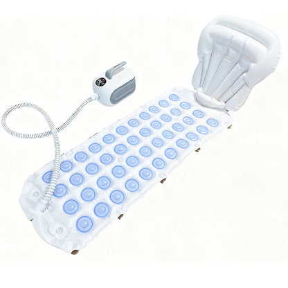 Spa Bubble Bath Massager Portable Bathtub Massage Pad With Anti-Slip Pad And Inflatable Pillow For Family Relaxation Bathroom