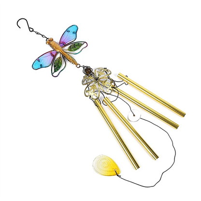 AFOURT-Wind Chime Glass Gardening Wind Chimes Pendant High Quality For Wall Window Door Ornaments