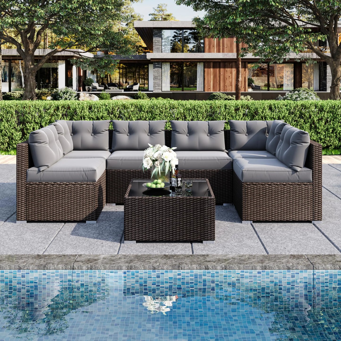 New Arrival Luxury Modern Patio Garden Sofa Sets Outdoor Furniture Outdoor Furniture