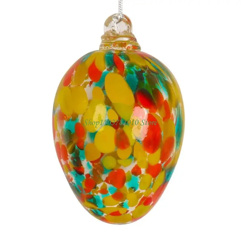 U55D Glass Wind Chimes for Outside Colorful Glass Wind Chimes Outdoor Glass Hanging