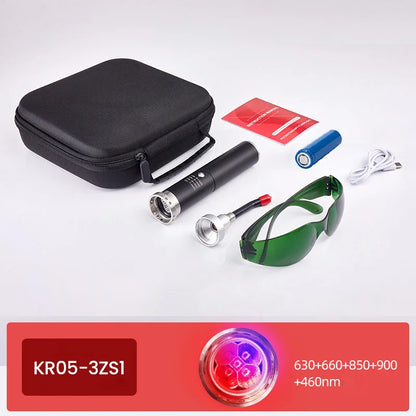 Cold Sore Treatment Device Infrared&Red Light Therapy Lamp for Canker Sore Lips Nose Ear Hands Joint Knee Feet Body Pain Relief