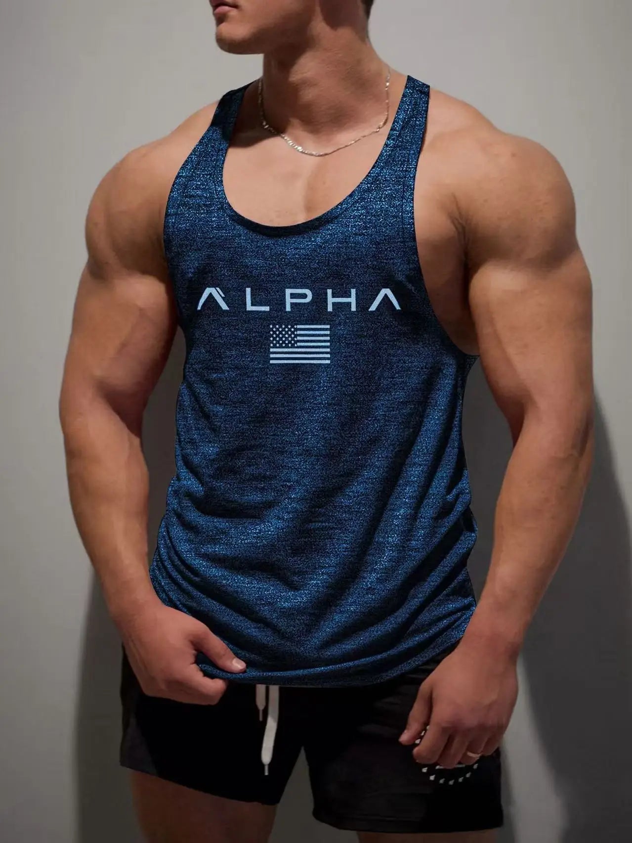New Fitness Vest Summer Fitness Training Inner Shorts Running Vest Basketball Quick-drying Elastic Loose Sports Vest Men's Top