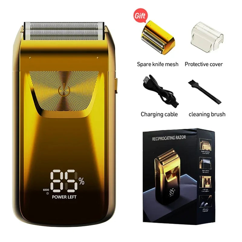 Electric Razor Electric Shaver Rechargeable Shaving Machine for Men Shaver Beard Razor Wet-Dry Use Beard Trimmer Shaving Machine