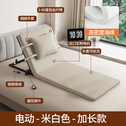 Elderly Electric Adjustable Bed - Home Hospital Use, 5-Position Lift Recliner, Remote Control, Back Massage, USB Charging
