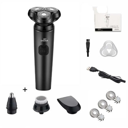 Electric Razor Electric Shaver Rechargeable Shaving Machine Cleaning Beard Razor for Men Wet and Dry Waterproof Washable ZN1159