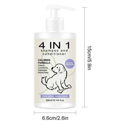 4 in 1 Pet shampoo and conditioner Special shampoo for dogs and cats Keep pets clean and fragrant to prevent hair loss