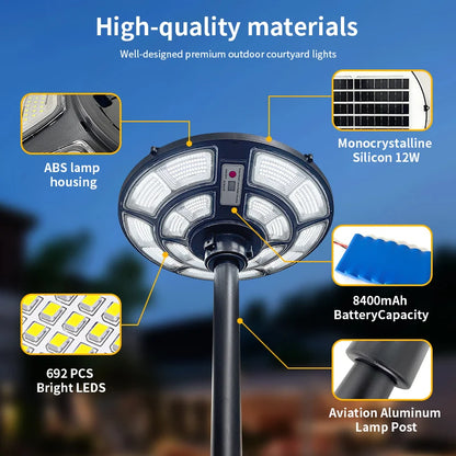 Solar-Powered Movable Garden Light: Waterproof, Energy-Saving Outdoor Lighting for Patio, Backyard – Easy to Install, Long-Lasti