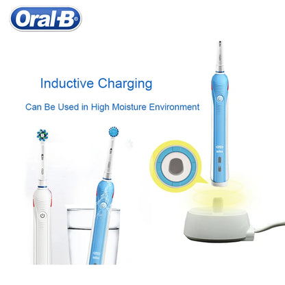 Oral B Electric Sonic Toothbrushes 3D Rotation Teeth Daily Whitening Gum Care Smart Pressure Sensor Rechargeable Waterproof
